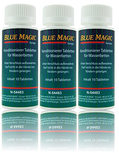 Preisvergleich Produktbild Blue Magic Conditioner Konditionierer Tabletten Tabs Wasserbett Schlauchsystem Kissen 30 Stück