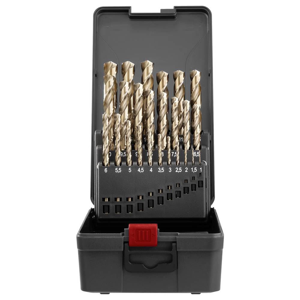 TOOLCRAFT TO-9913152 HSS-Co 5 Metall-Spiralbohrer-Set DIN 338 Zylinderschaft 1 Set