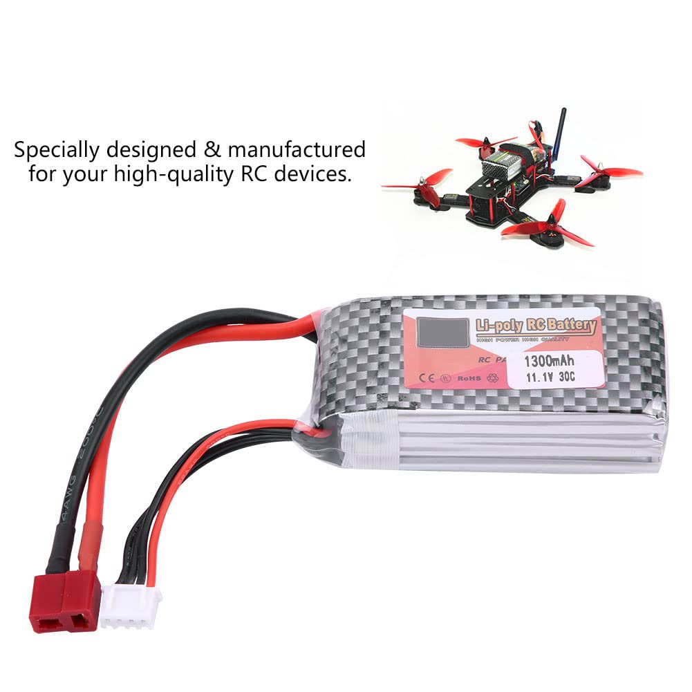 Akumulator do Drona, Akumulator LiPo z wtyczką T, Akumulator 3S 11,1 V 1300 MAh 4500 MAh 5500 MAh (11.1 V 1300 mAh 30C Wtyczka T)