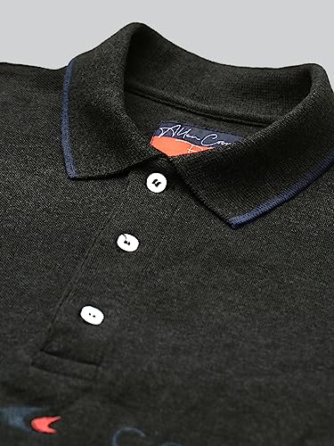 Image of Allen Cooper Solid Pure Cotton Polo Tshirts for Men