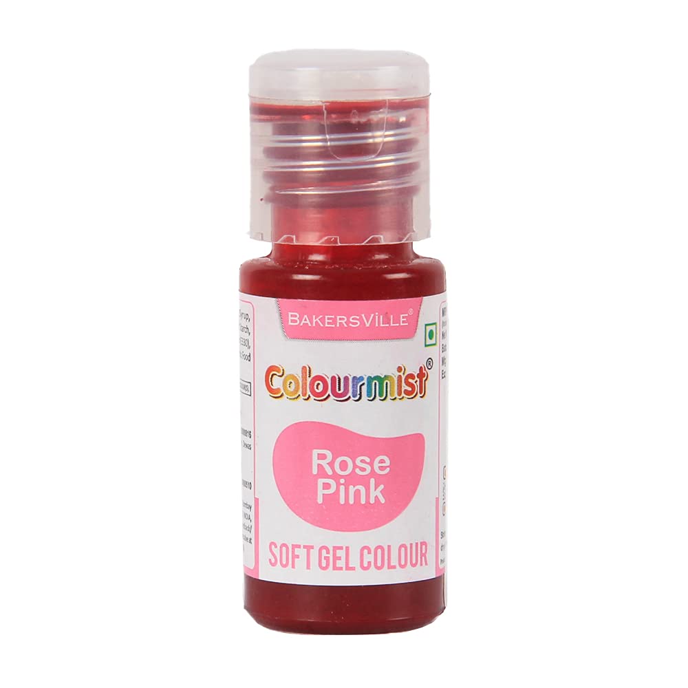 Colourmist Soft Gel Paste Food Color, (Rose Pink), 20g | Edible Gel Colour For Fondant/Dessert/Baking | (B09G6GYRSK) Amazon Price History, Amazon Price Tracker
