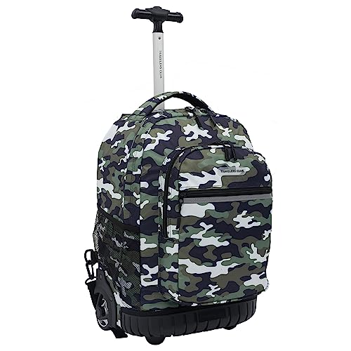 Travelers Club 18" Rolling Backpack with Shoulder Straps, Camo2