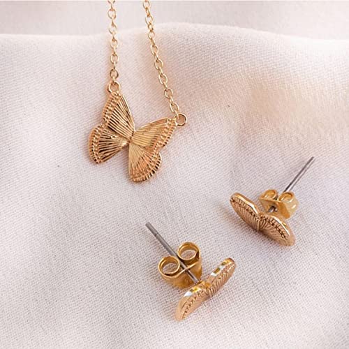 Butterfly Wings Stud Earrings for Women , 14K Gold Plated Butterfly Earrings Minimalist Lightweight Butterfly Cartilage Earrings Silver Rose Gold Tiny Butterfly Wings Earrings Dainty Hypoallergenic Ear Jewelry4