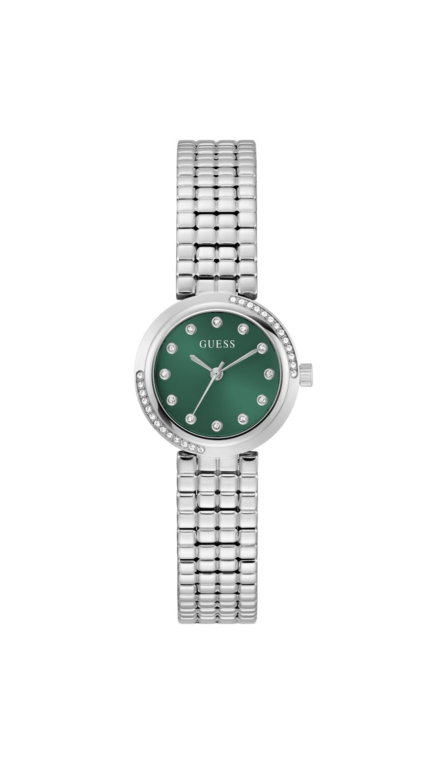 Guess GW0930L1 CLARA Crystal (28mm) Green Sunray Dial / Watch