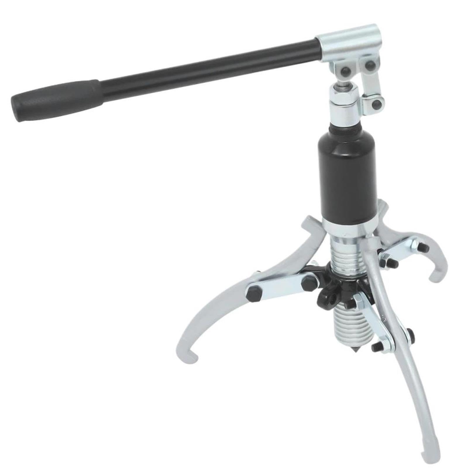 Extractor de Cojinetes para Cubos camión, Tambores Freno, piñones, rotores, Extractor hidráulico 5T, Cubo Rueda para rodamiento 3 mandíbulas Kit de Extractor de Engranajes(Black)