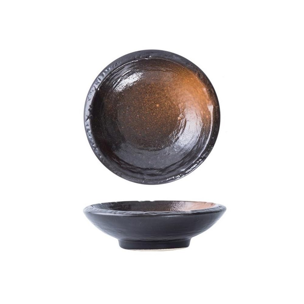 Cenz-888 Snack Dish Dipping Bowls Ceramic Dish for Condiment Sauce Kitchen Dessert Salad Perfect for Snacks BBQ