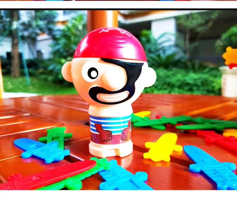 Image of SENSARTE Pop-Up Pirate Classic Board Game - Fun Action Barrel Toy for Kids & Family - Includes 24 Swords - Best Educational Gift for Boys & Girls Ages 3+