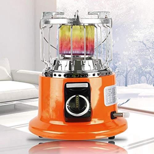 2 In 1 Tragbar Gasherd Heizung,3KW Butane Flüssiggas Heizpilz/Terrassenheizer Outdoor-Camping Kompakte Wärmer Manuelle Zündung