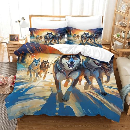Housse de couette zippée 220x240 microfibre pour lit sans pli