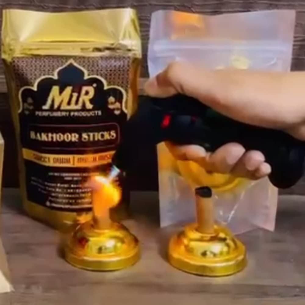 RBLISS CG Bakhoor Incense Set |4 Aroma Sticks Sweet Oud &Musk Misri/Less Smoke and Heavy Fragrance Bakhoor Brass Burner | Dhoop Dani |Perfect for Prayer Time | to Relax & Meditate/Camphor Diffuser