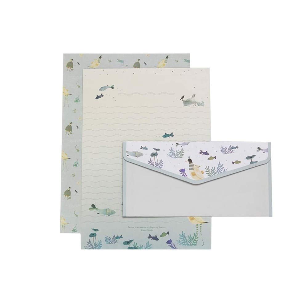（with 18 Writing Stationery Paper+9 Envelope ）3 Set Writing Paper Premium Paper for Eco-Friendly and Practical Use Cute Stationery Paper Write Letters Send Business Invitations Thank You Letters
