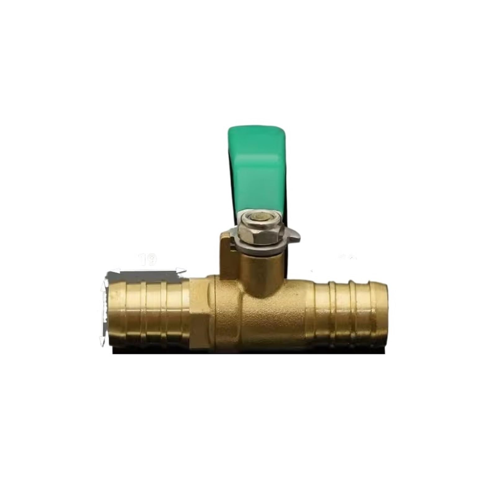 16mm Hose Two Way Brass Pneumatic Shut Off Ball Valve Pipe Fitting Connector