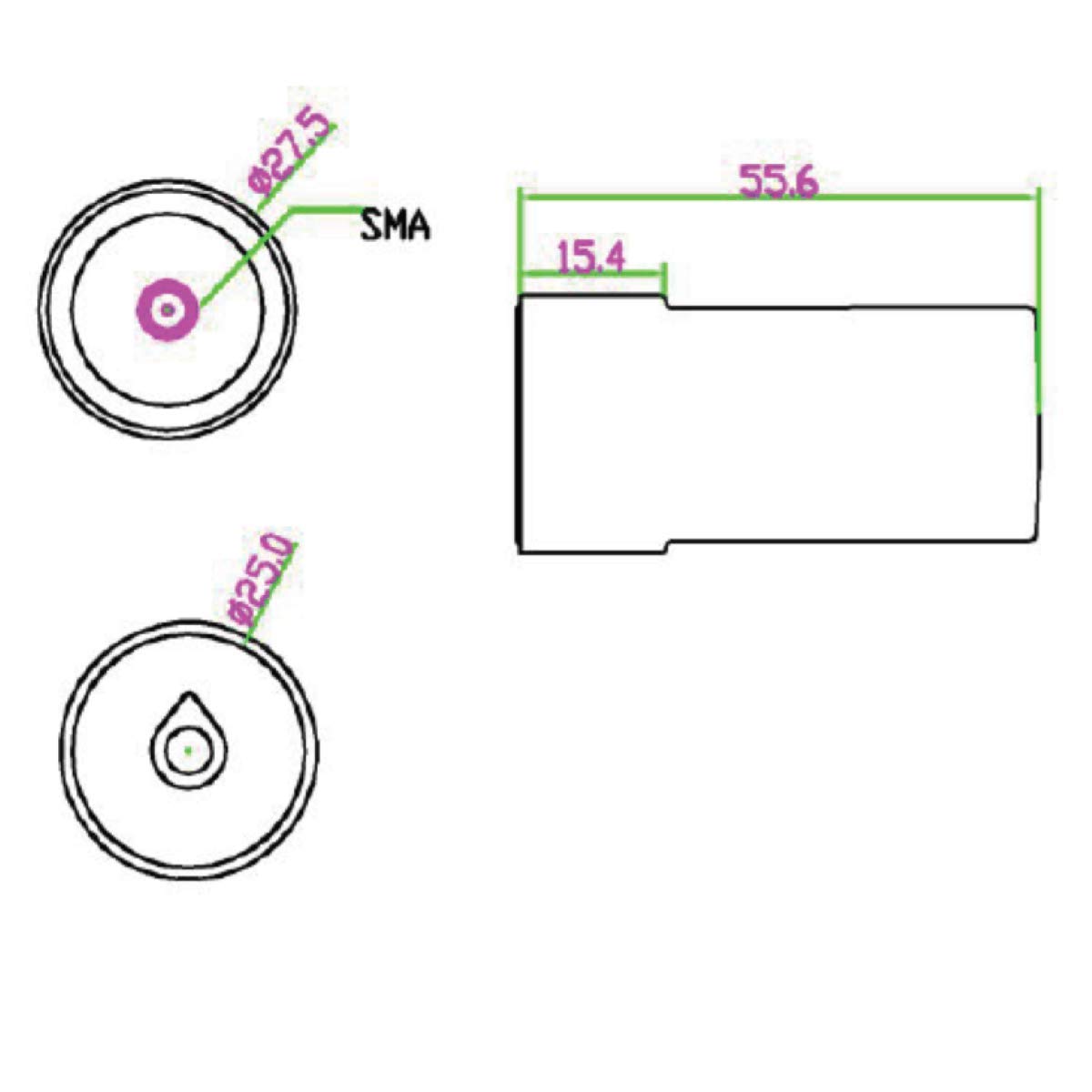 Antenne aérienne légère pour drone Airplane Multiband GNSS Aerial Airplane Nav SMA Connector