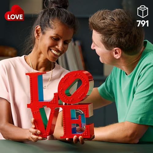Image of LEGO Art Love, Gift for Couples and Home Decor Idea 31214 Building Blocks for 18+ Gift