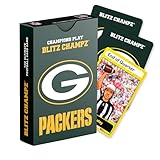 Blitz Champz Green Bay Packers – Official NFL Playing Cards & Green Bay Packers Gifts for Men & Women, Fun Travel Card Games for Adults & Kids Ages 7+, Camping Games for Friends & Family Game Night