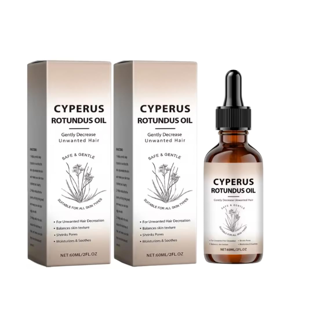 Pure Cyperus Rotundus Oil Hair Removal Essence Serum | Body Hair Growth Inhibitor | Smooth Skin, Pore Tightening & Nourishing Care for Armpits, Arms & Body (Pack Of 2)-image-33