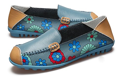 Image of VenusCelia Women's Floral Comfort Walking Flat Loafer