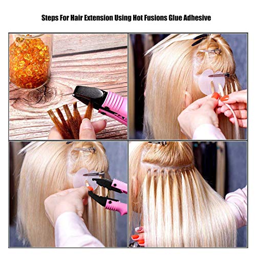Granulés de kératine pour extensions et coiffure de mariage longue tenue