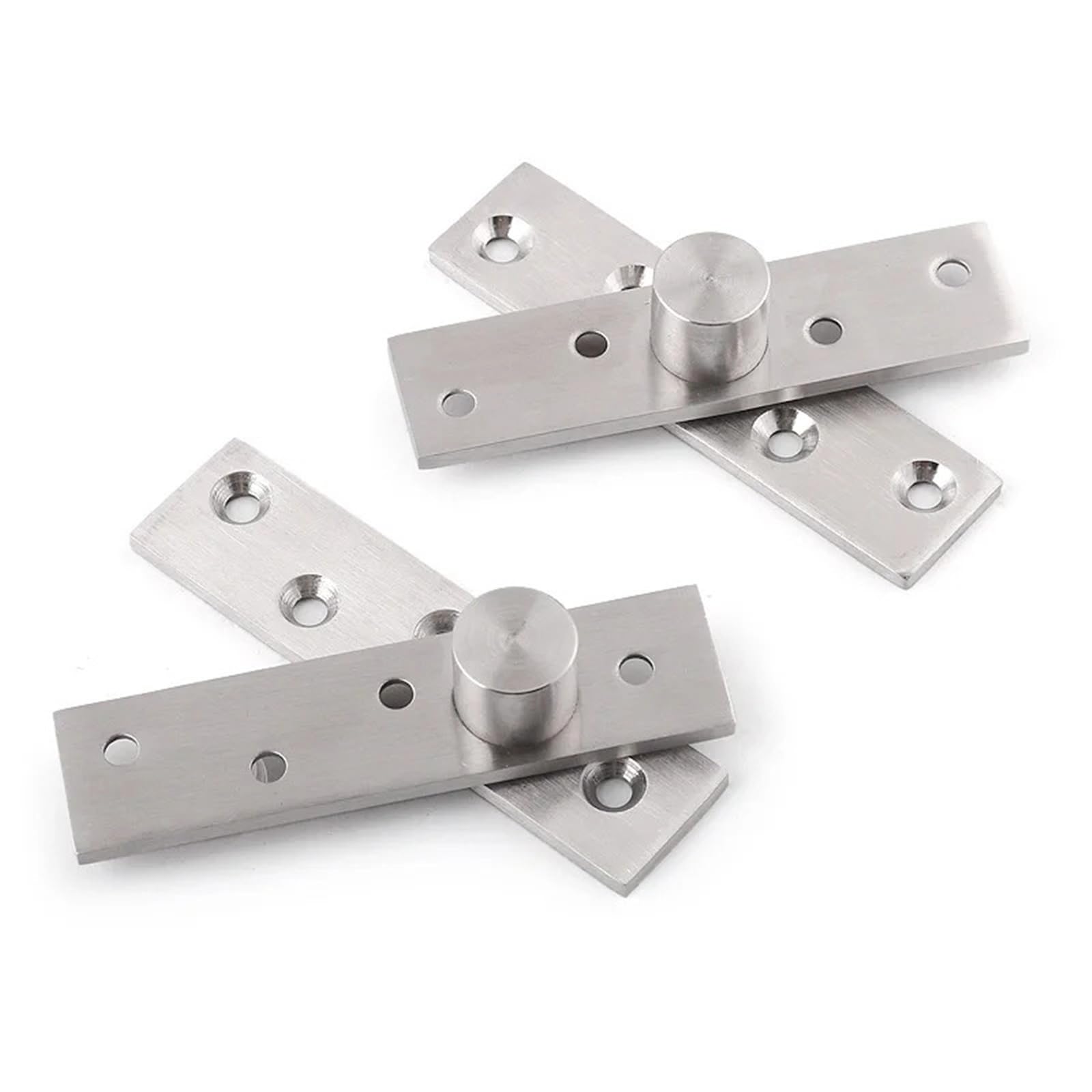 Charnière de porte invisible acier inoxydable axe pivot 360 pour meuble de cuisine
