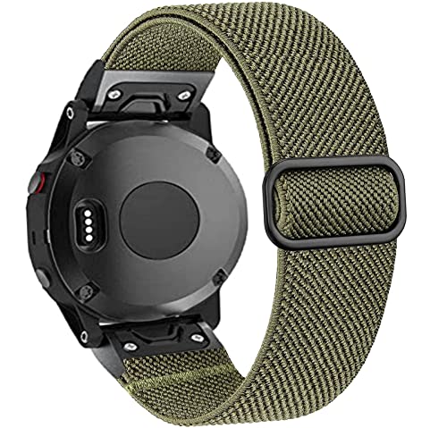 Bracelet montre nylon 22 mm haute résistance pour Garmin Fenix 5 Plus et S60