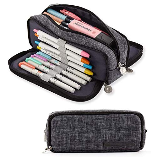 Preisvergleich Produktbild Federmäppchen, Federmäppchen Große Kapazität,Mäppchen mit Reißverschluss,Schlamppermäppchen Teenager,Etui Stifte 3 Fach,Praktische Studenten Schreibwaren