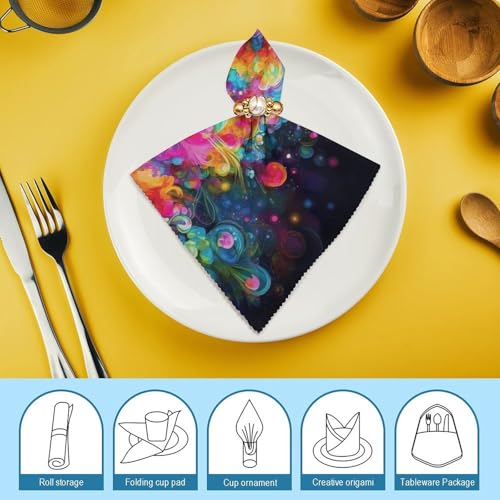 Servilletas de Tela Reutilizables Blancas Pack 4 miniatura 7