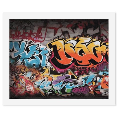 Peinture par numéro graffiti hip hop personnalisée avec kit complet de pinceaux pour débutant
