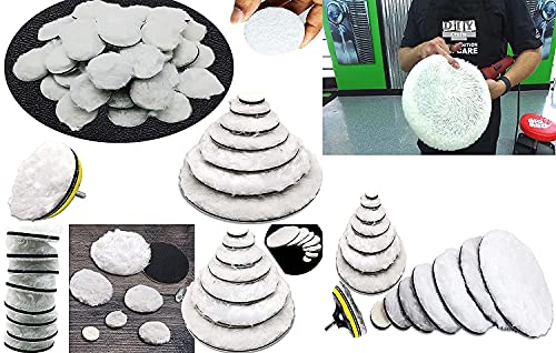 Image of DIY Crafts 4x, 7 inchinch Density Fur Flet Pad Only, Density Fur Flet Pad Only For Your Kit Buffing Pad Wool Pad Felt Pads Universal Drill Adapte(4x, 7 inchinch Density Fur Flet Pad Only)