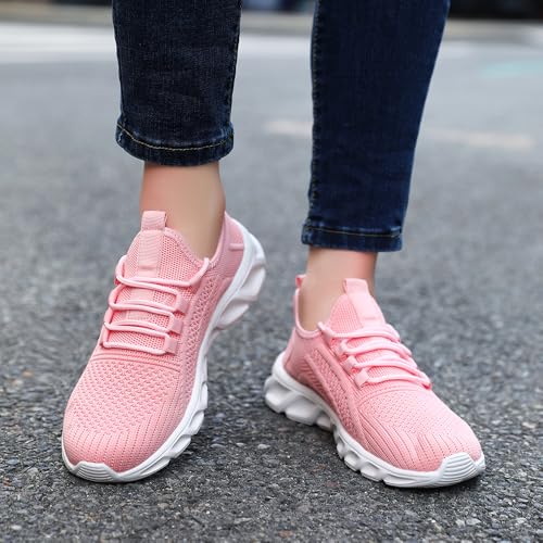 Image of DLWKIPV Womens Slip on Walking Tennis Shoes for Women Work Running Athletic Gym Sports Sneakers Lightweight Casual Shoe