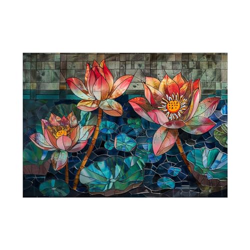 Peinture d'art abstrait de fleurs pour decoration murale salon moderne