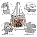 BAGAIL Clear Bag Stadium Approved Tote Bag with Front Pocket and Adjustable Shoulder Strap (Grey)