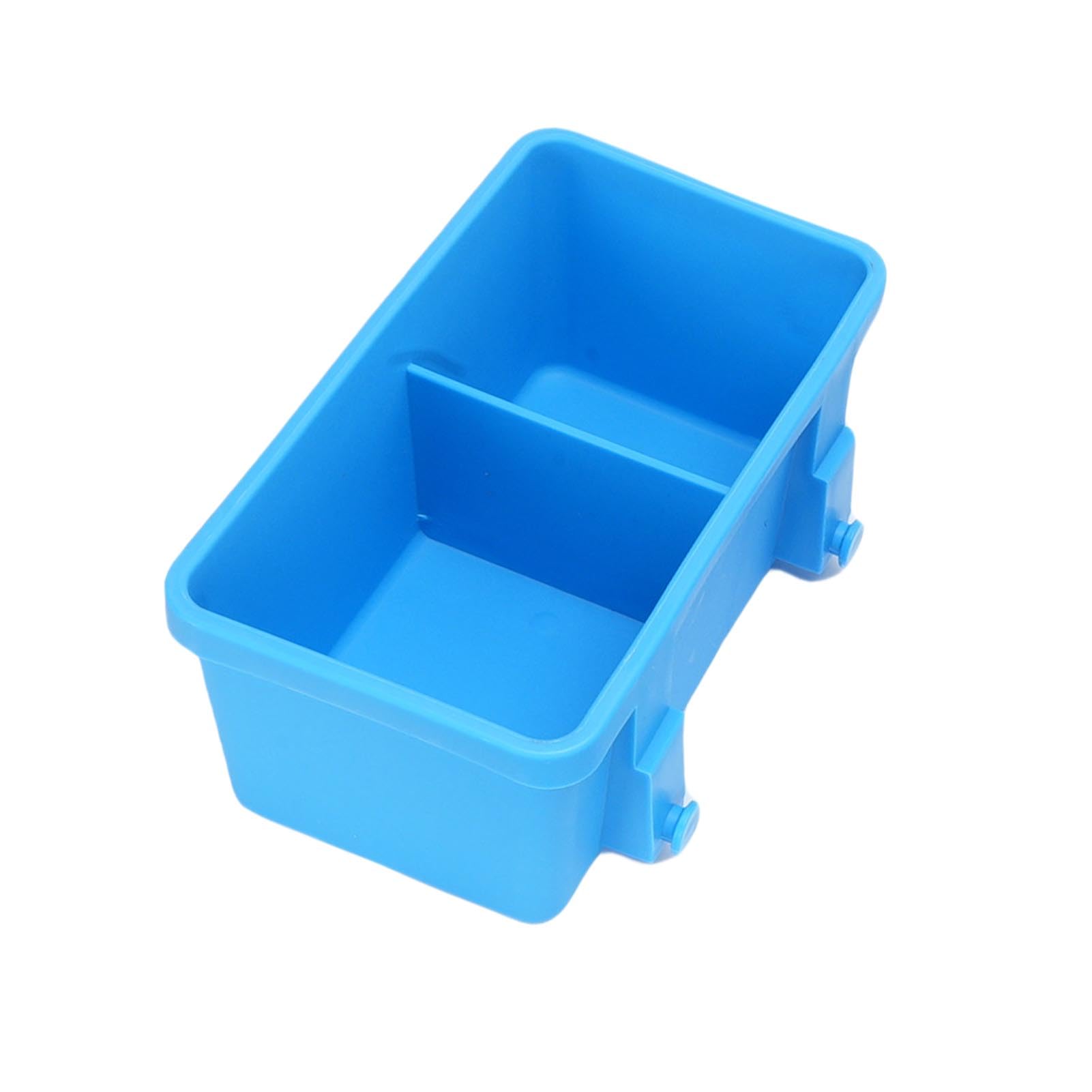Cesta de Almacenamiento para Piscina con Portavasos, Organizador Colgante de Plástico, Accesorio de Gran Capacidad para Piscinas Elevadas y Espacios Al Aire Libre (BLUE)