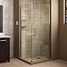 DreamLine Elegance 34 in. W x 30 in. D x 72 in. H Frameless Pivot Shower Enclosure in Brushed Nickel, SHEN-4130341-04