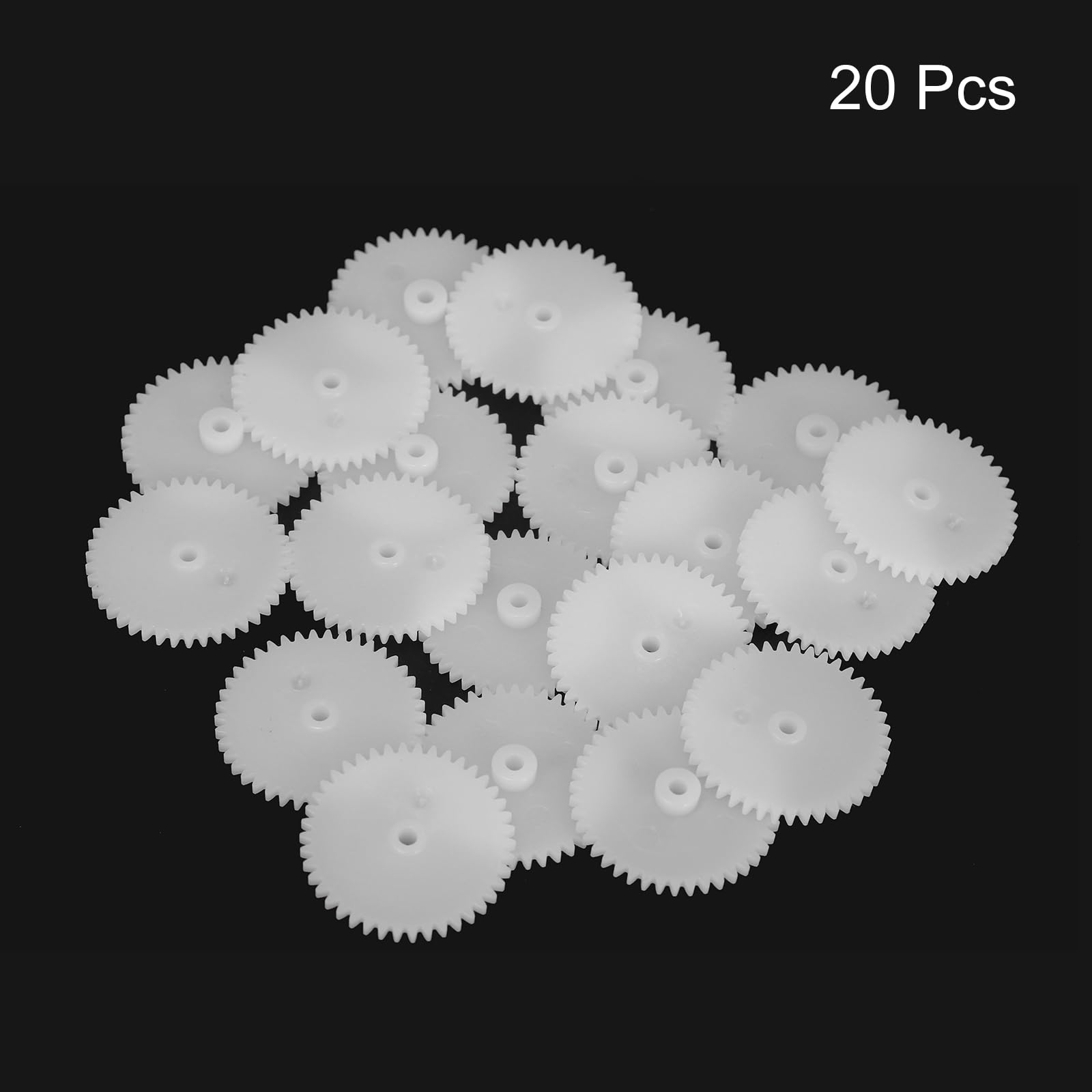 20 engranajes de plástico, 42 dientes, engranajes individuales de plástico, modelo 422AA, engranaje de reducción para modelo de automóvil RC robot, módulo blanco 0.5 3