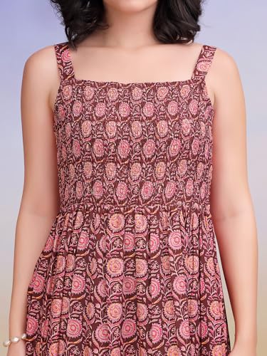 Image of PURVAJA Women's Cotton Dress(Floe-191-194)