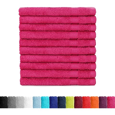 BaSaTex 100% Cotton Terry Towelling Guest Towels Cover