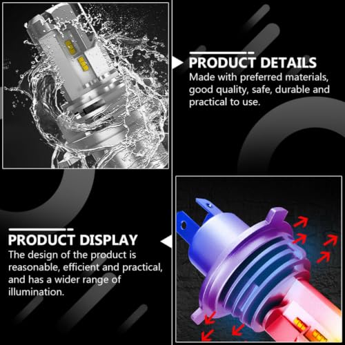 Aleación de Aluminio SHINEOFI LED H4 9003 55W 4