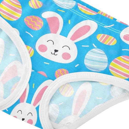 Girls Underwear Toddler 2t Cotton Panties Little Girl Print Briefs Undies Kids Cute Rabbits Easter Eggs Blue4