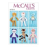 McCall Pattern Company McCall's M7819 Animal Stuffed Toy Sewing Patterns, All Sizes, One Envelope