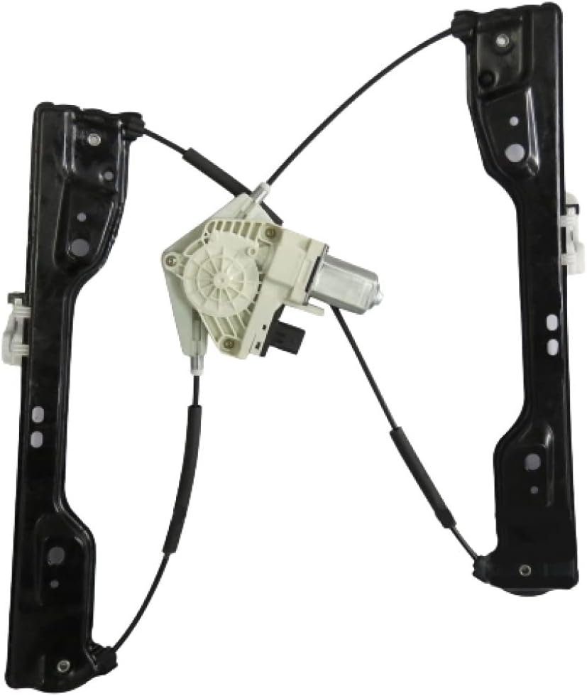 for Dodge Journey 2009-2015 Window Regulator Assembly Driver and Passenger Side | Pair Front w/ 1 Touch Power Cable Replacement for CH1350187, CH1351187 | 68043735AA, 68043734AA