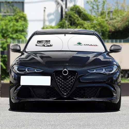 Custom Fit Windshield Sun Shade Compatible for Alfa Romeo Giulia 2017-Present Accessories Sunshade...