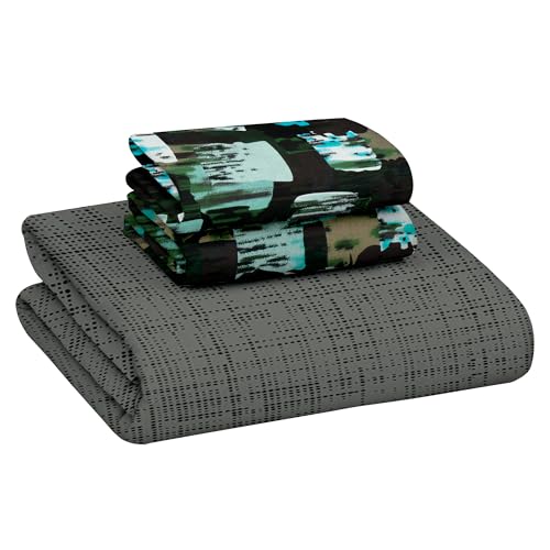 Image of Bedsheets for Double Bed with 2 Pillow Covers,152TC, 100% Cotton Solid Double Bedsheet with Pillow Cover,225 X 250 Cm,Olive Green, Dotted Pattern,Home Decor,Ideal for Festive Gifting