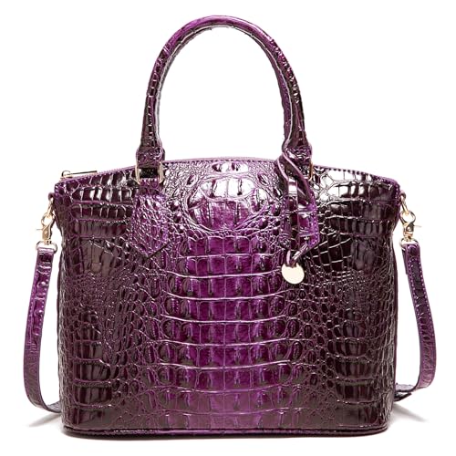 Image of Makcr Joacbv Women Purse Satchel Bag Long Crossbody Classy Tote Bag Top Handle Vegan Leather Ladies Handbags Embossed Pattern