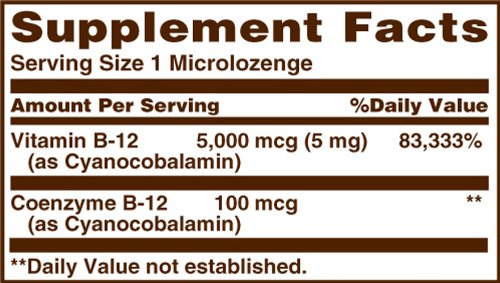 sundown high potency sublingual b12 5000 mcg 30 tablets pack of 3