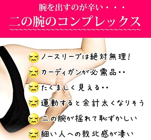 Amazon 公式 パエンナキュット 着用した瞬間秒速スリムな二の腕 スッキリ二の腕 着圧アームカバー 二の腕シェイプ 猫背サポート セット買いなら更にお得に 1着 アームカバー 通販