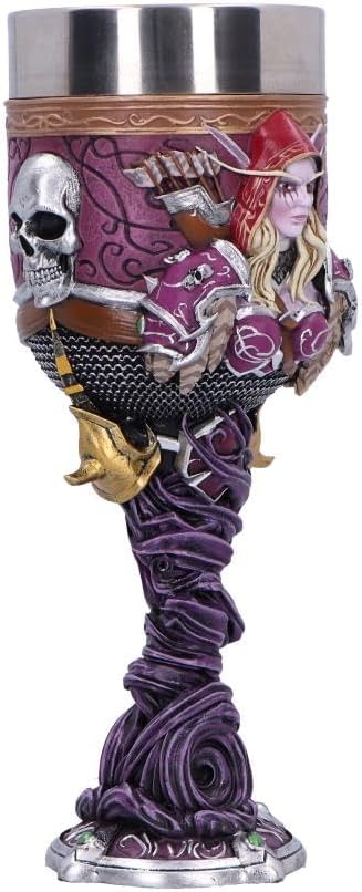 Nemesis Now World of Warcraft Sylvanas Goblet, 19.5cm, Banshee Queen Collectible Drinkware, Officially Licensed WoW Merchandise