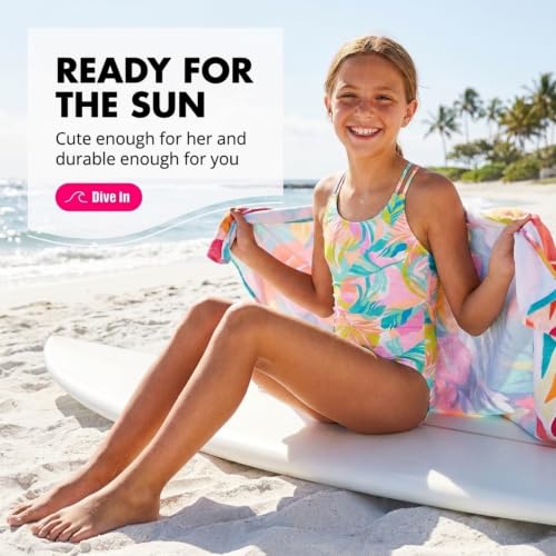 Image of Kanu Surf Girls' Reese UPF 50 Beach Sport Criss-Cross One Piece Swimsuit