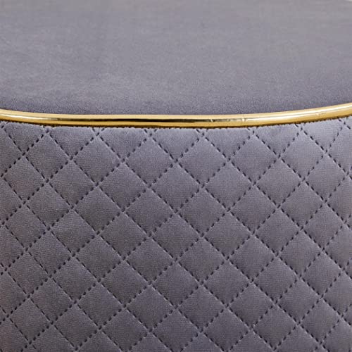 Image of Home Centre Murphy Ottoman Stool - Teal