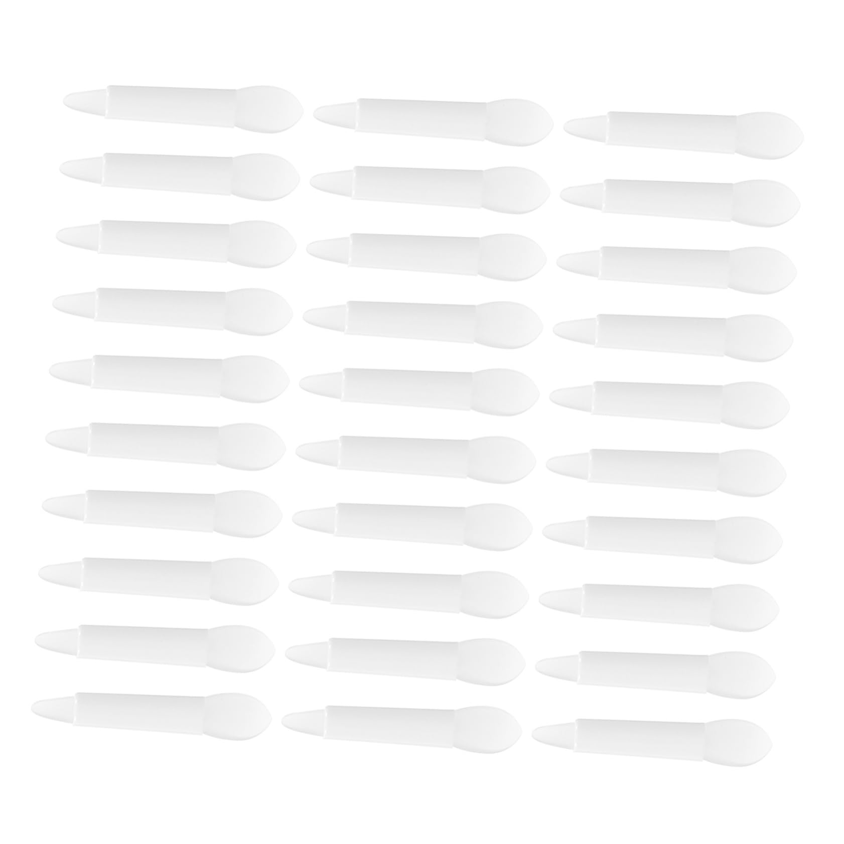 NIYANGLE 30pcs Silicone Lip Brush Kit Reusable Lip Mask Applicator Ideal for Lipstick Gloss Eye Shadow