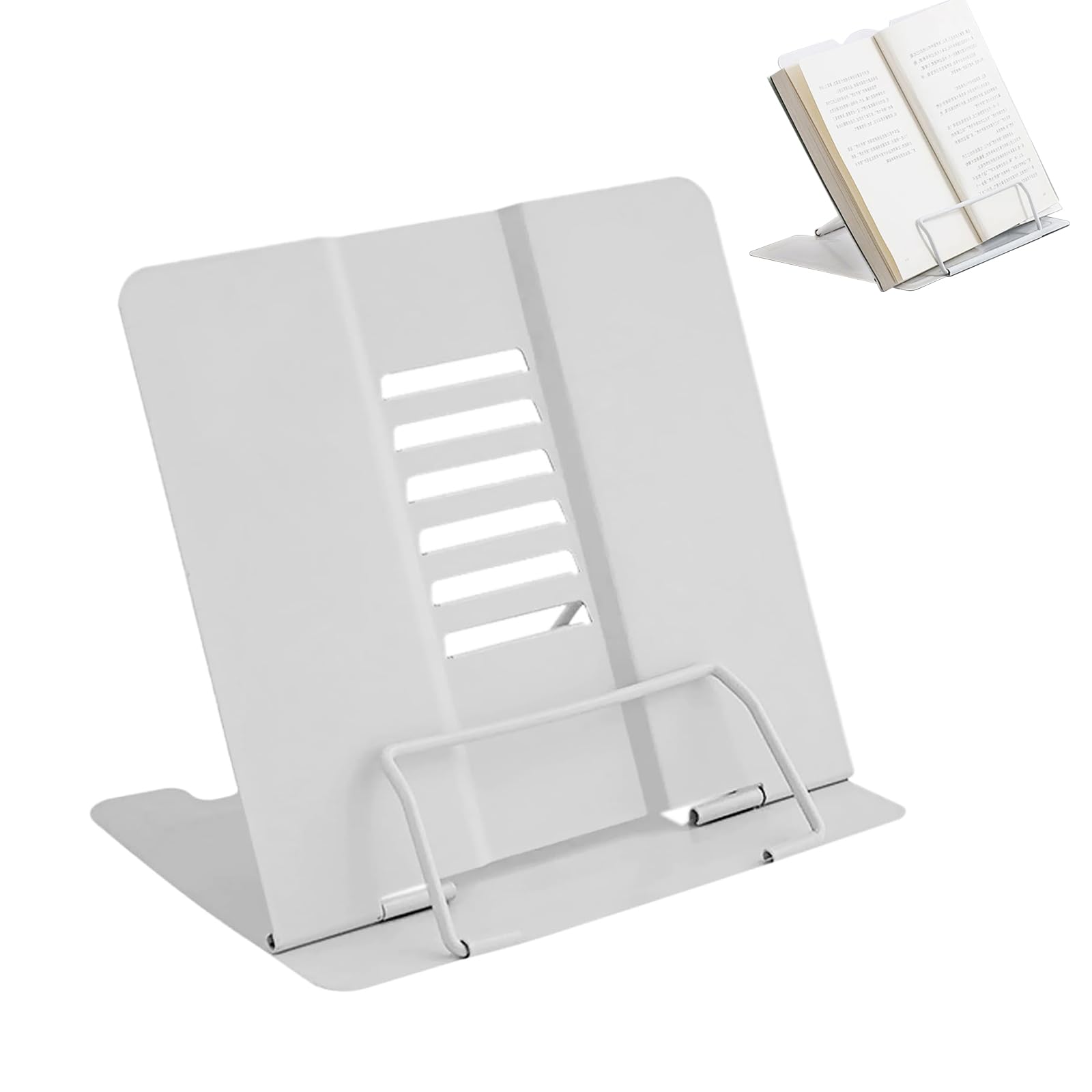 Book Stand Metal Desk Book Holder, Book Holders For Reading Hands Free, Adjustab - View #12